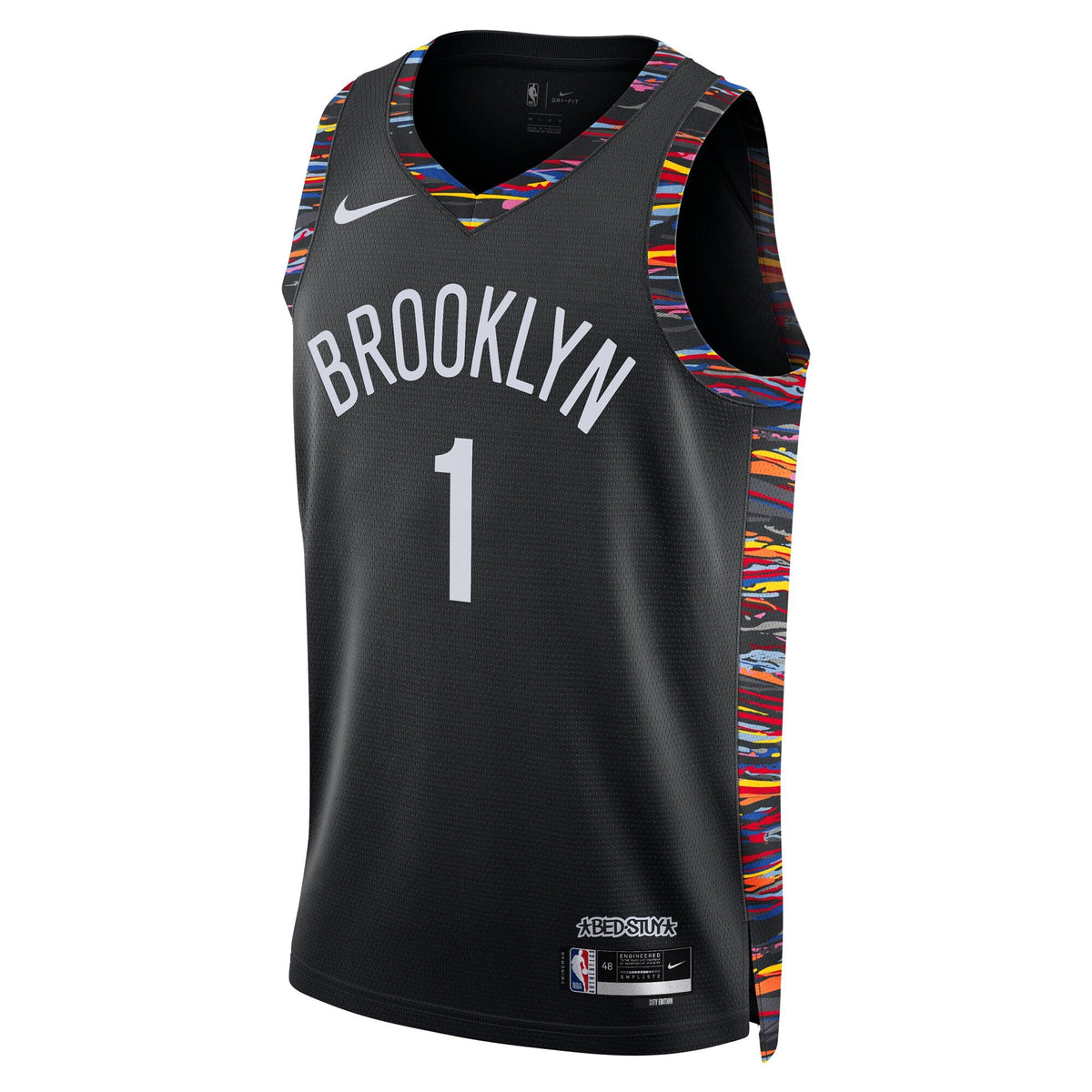 Brooklyn Nets 2025/26 City Edition Swingman Jersey - Black - Ziaire Williams product image 3, provided for visual reference