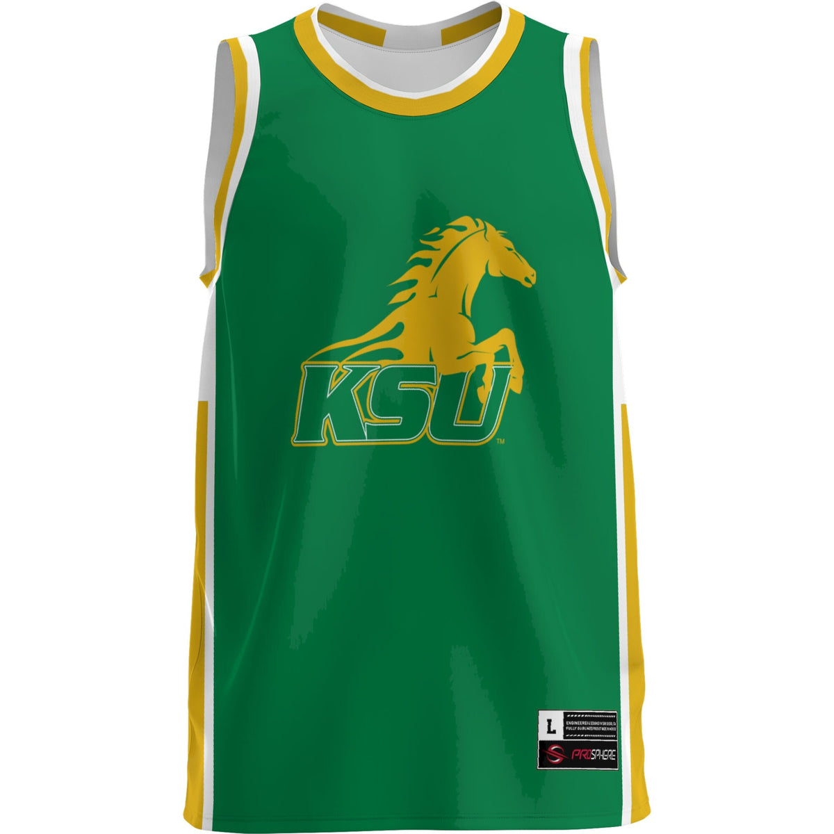 Kentucky State Thorobreds Lightweight Basketball Jersey - Green product image 3, provided for visual reference and product