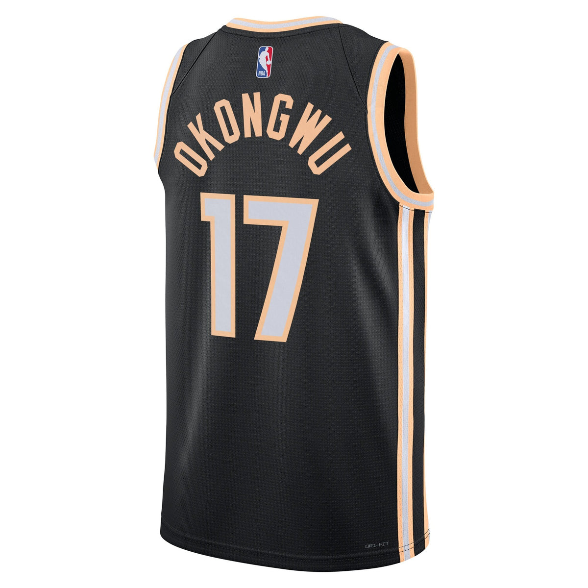 Atlanta Hawks 2025/26 City Edition Swingman Jersey - Black - Onyeka Okongwu product image 4, provided for visual reference