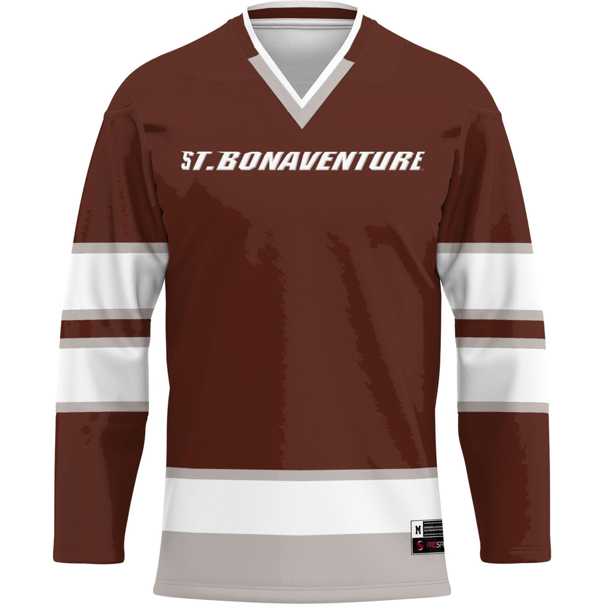 St. Bonaventure Bonnies Hockey Jersey - Brown product image 3, provided for visual reference and product detail review