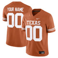Texas Longhorns Custom Football Game Jersey - Texas Orange product image 1, provided for visual reference and product detail
