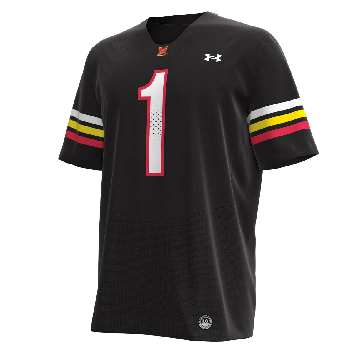 #1 Maryland Terrapins Replica Football Jersey - Black product image 3, provided for visual reference and product detail