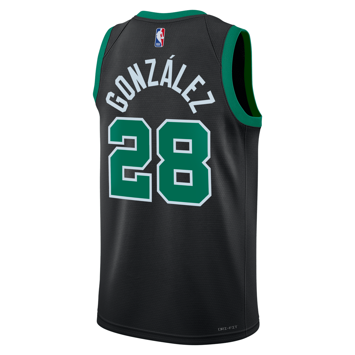 Boston Celtics Statement Edition Swingman Jersey - Black - Hugo González product image 4, provided for visual reference and
