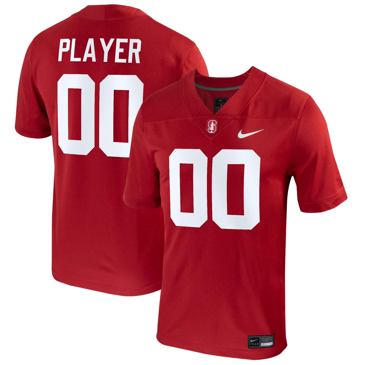Stanford Cardinal Pick-A-Player NIL Replica Football Jersey - Cardinal product image 2, provided for visual reference and