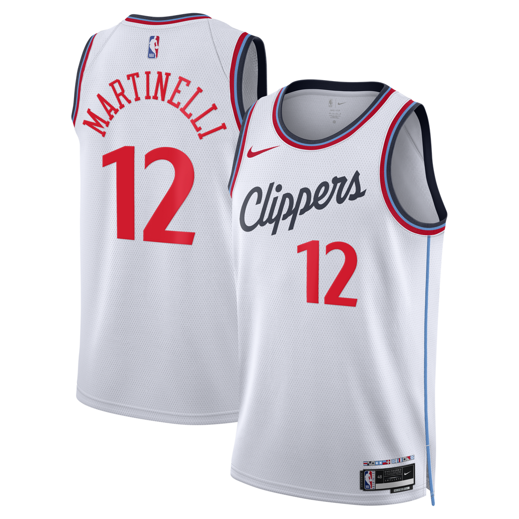 Los Angeles Clippers Replica Association Edition Swingman Jersey - White - Nick Martinelli product image 1, provided for