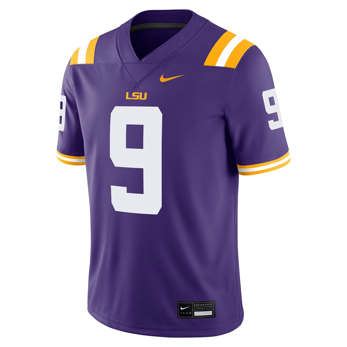 Joe Burrow Purple LSU Tigers Alumni Game Jersey product image 3, provided for visual reference and product detail review