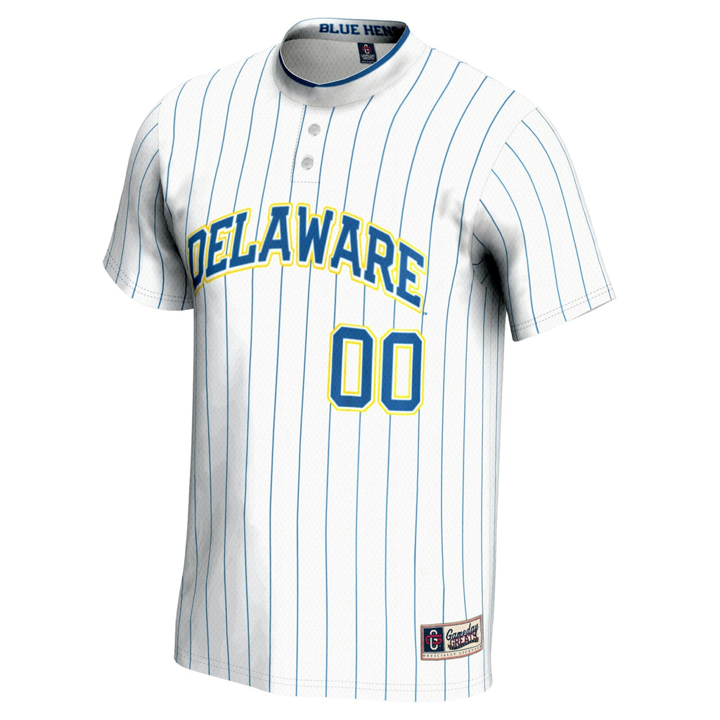 Delaware Fightin' Blue Hens NIL Pick-A-Player Lightweight Softball Jersey - White product image 3, provided for visual