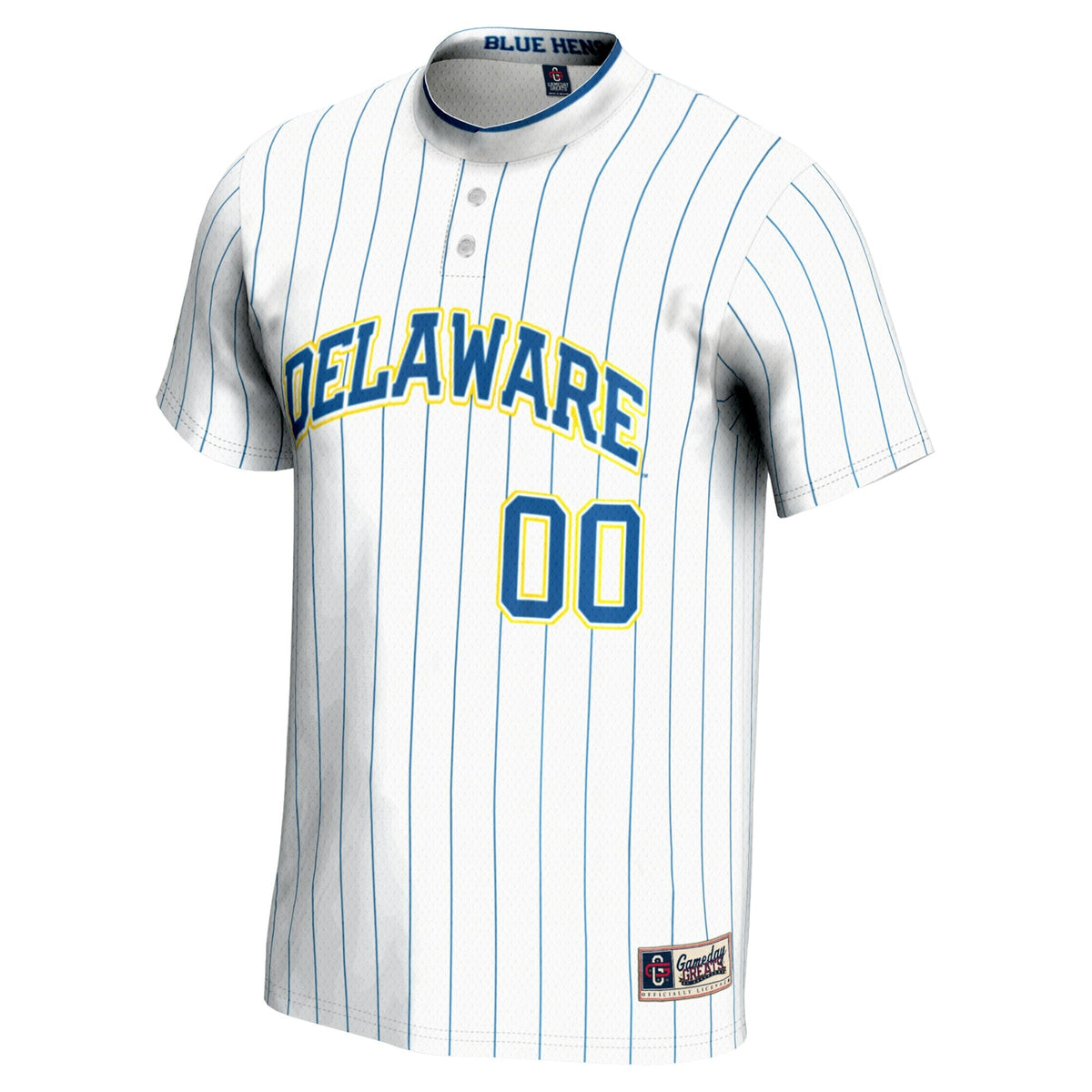 Delaware Fightin' Blue Hens NIL Pick-A-Player Lightweight Softball Jersey - White product image 3, provided for visual