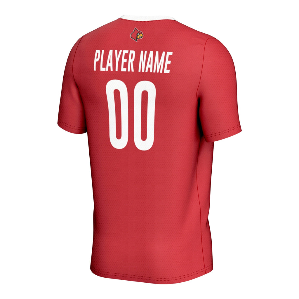 Louisville Cardinals Pick-A-Player NIL Lightweight Soccer Jersey - Red product image 4, provided for visual reference and