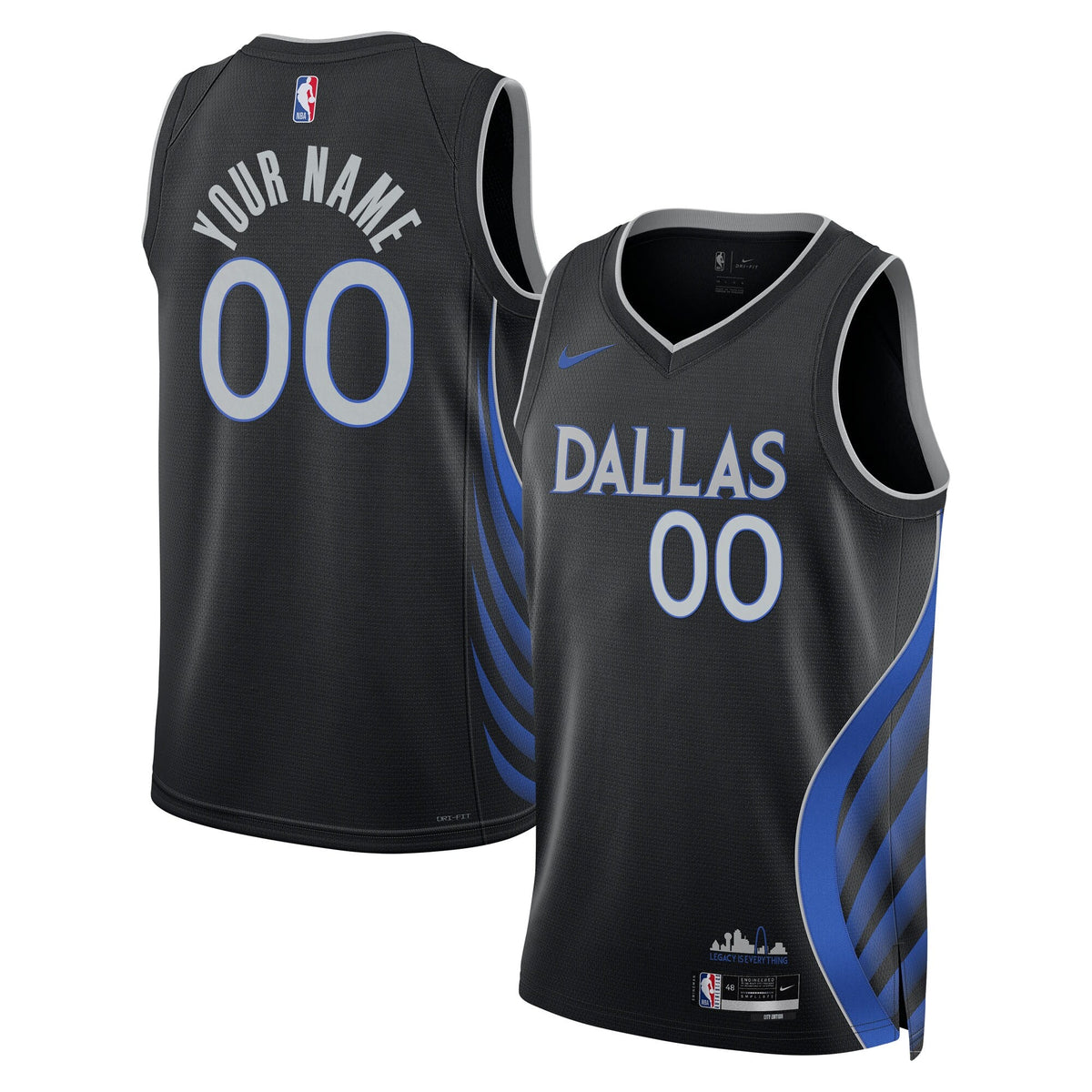 Dallas Mavericks 2025/26 City Edition Swingman Jersey - Custom product image 2, provided for visual reference and product