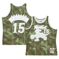 Toronto Raptors NBA Vince Carter 1998 Ghost Green Camo Swingman Jersey product image 1, provided for visual reference and
