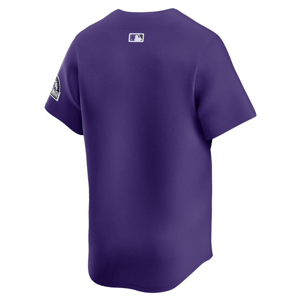 Colorado Rockies Purple Alternate Limited Jersey product image 2, provided for visual reference and product detail review