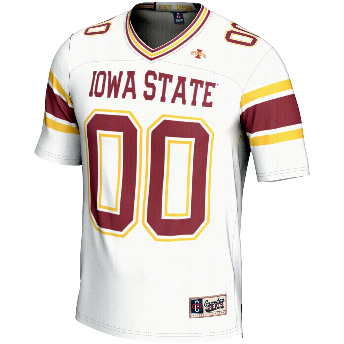 Iowa State Cyclones NIL Pick-A-Player Football Jersey - White product image 3, provided for visual reference and product