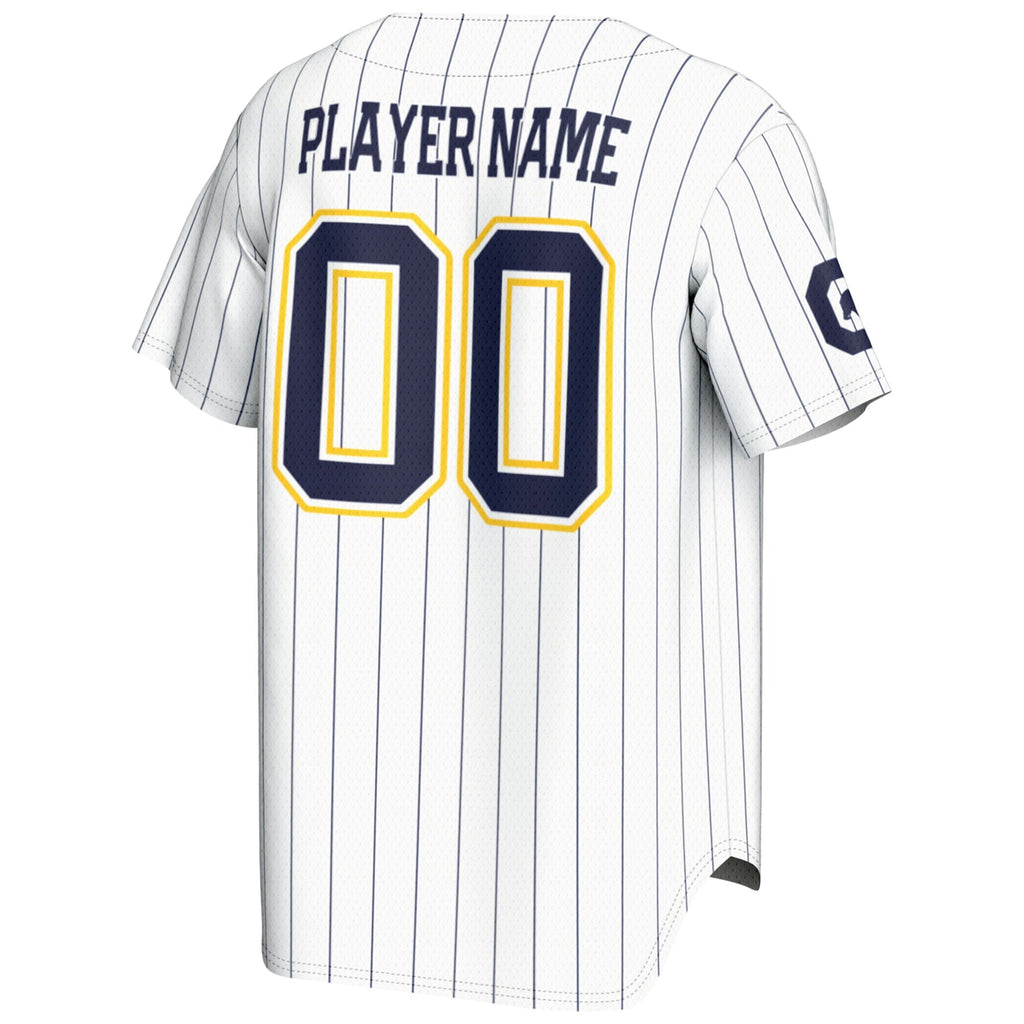 Cal Bears NIL Pick-A-Player Lightweight Baseball Jersey - White product image 4, provided for visual reference and product
