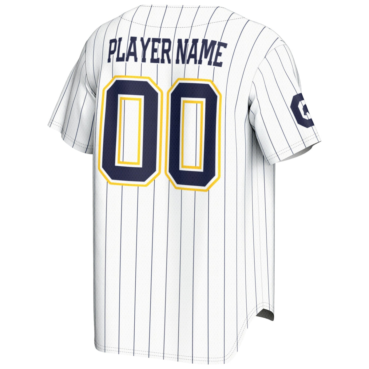 Cal Bears NIL Pick-A-Player Lightweight Baseball Jersey - White product image 4, provided for visual reference and product