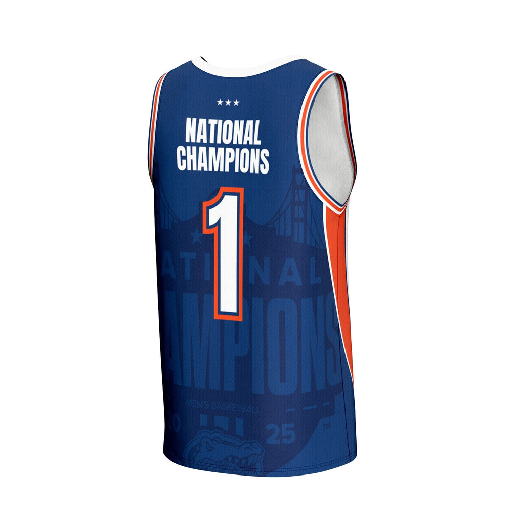 Florida Gators 2025 NCAA Basketball National Champions Commemorative Fashion Jersey - White product image 4, provided for