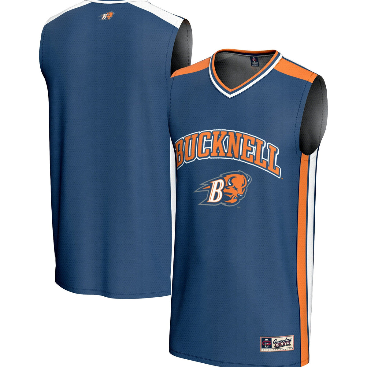 Bucknell Bison Spirit Basketball Jersey - Blue product image 2, provided for visual reference and product detail review