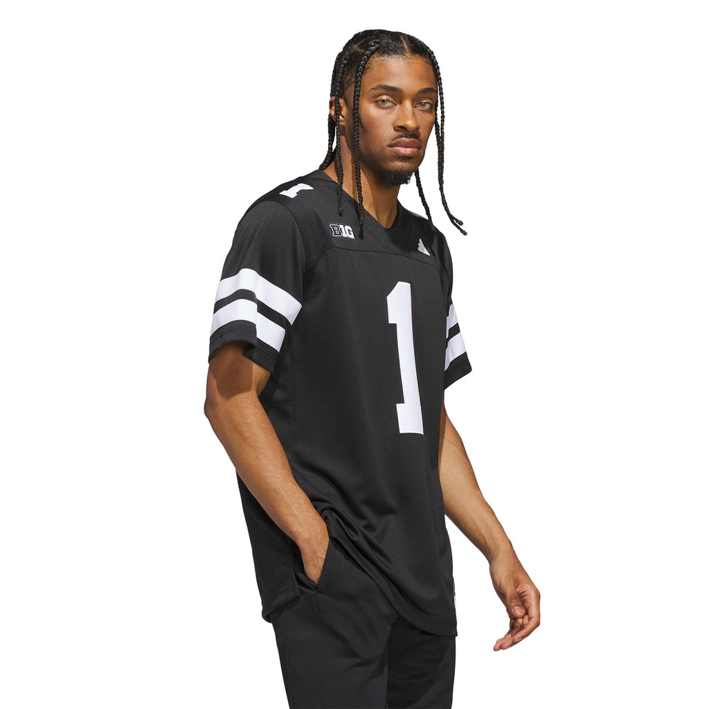 #1 Black Nebraska Huskers Alternate Premier Jersey product image 5, provided for visual reference and product detail review