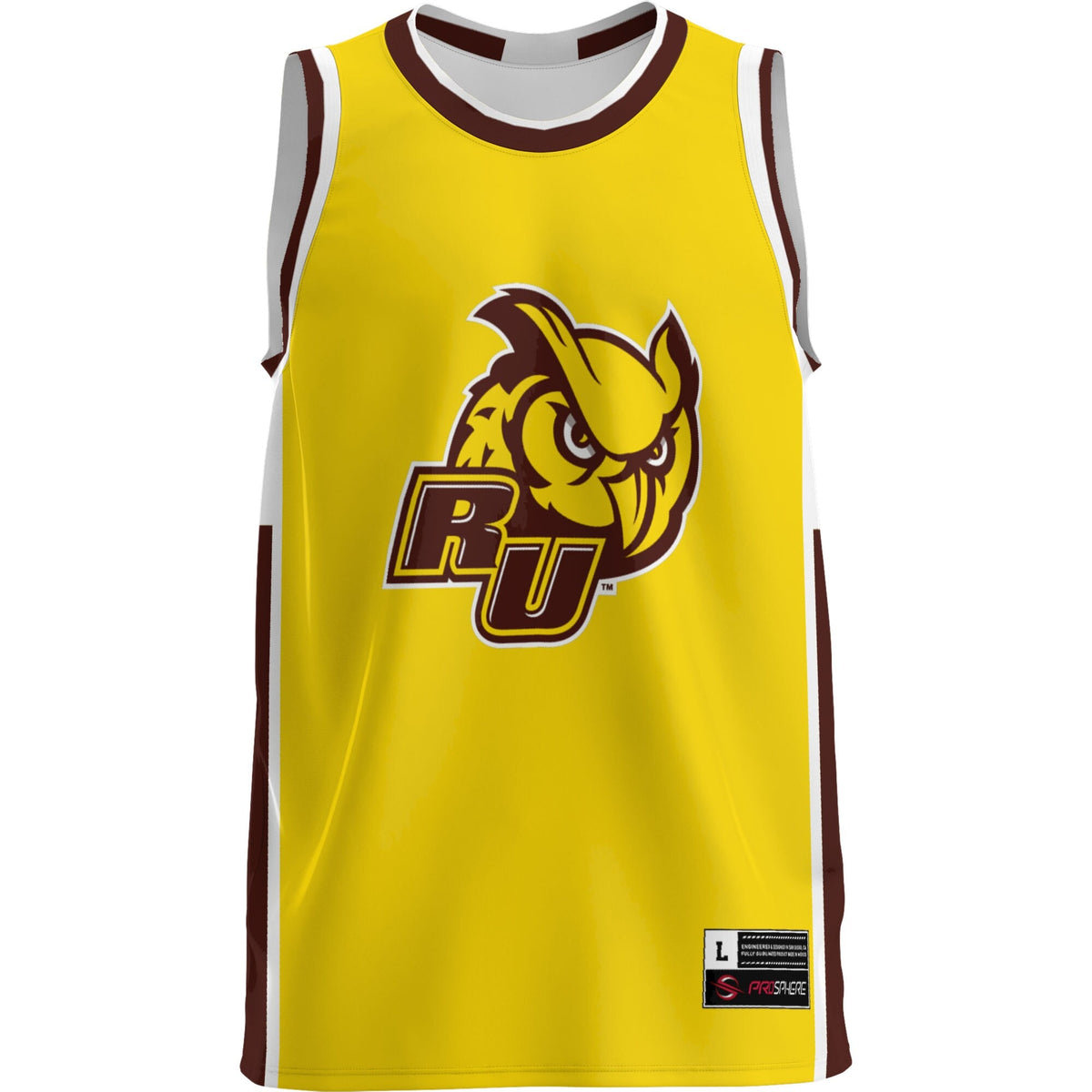 Rowan Profs Lightweight Basketball Jersey - Brown product image 3, provided for visual reference and product detail review