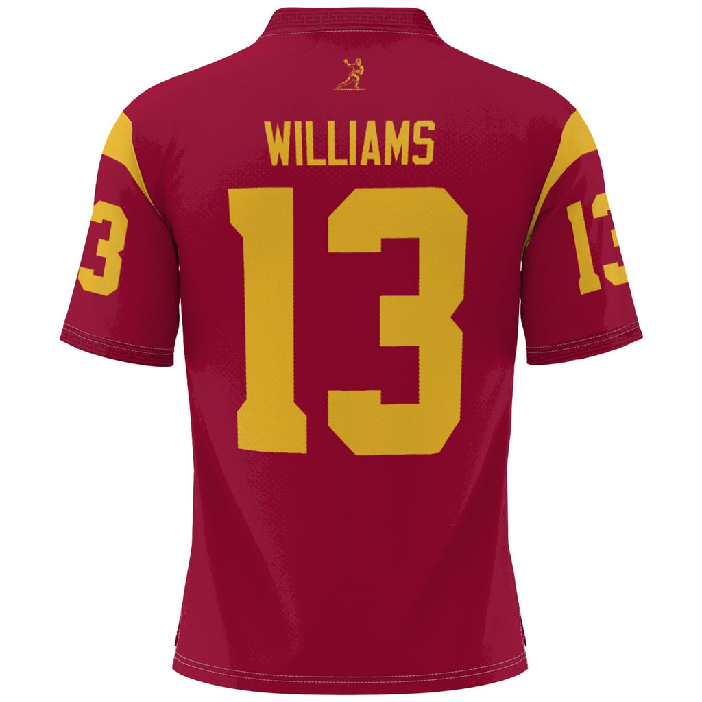 Caleb Williams USC Trojans Lightweight Heisman Memorial Jersey - Cardinal product image 4, provided for visual reference and