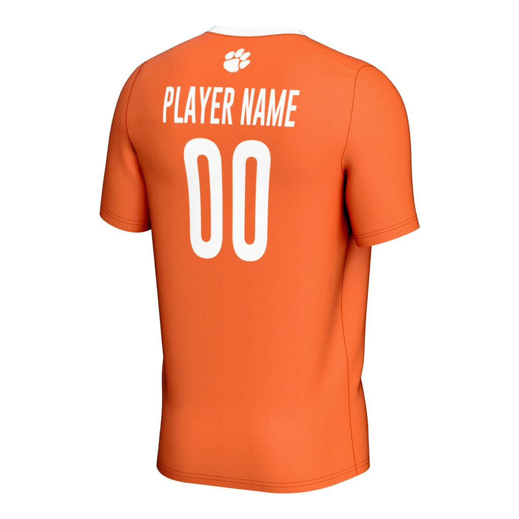 Clemson Tigers Pick-A-Player NIL Lightweight Soccer Jersey - Orange product image 4, provided for visual reference and
