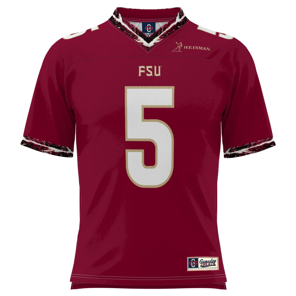 Jameis Winston Garnet Florida State Seminoles Heisman Football Jersey product image 3, provided for visual reference and