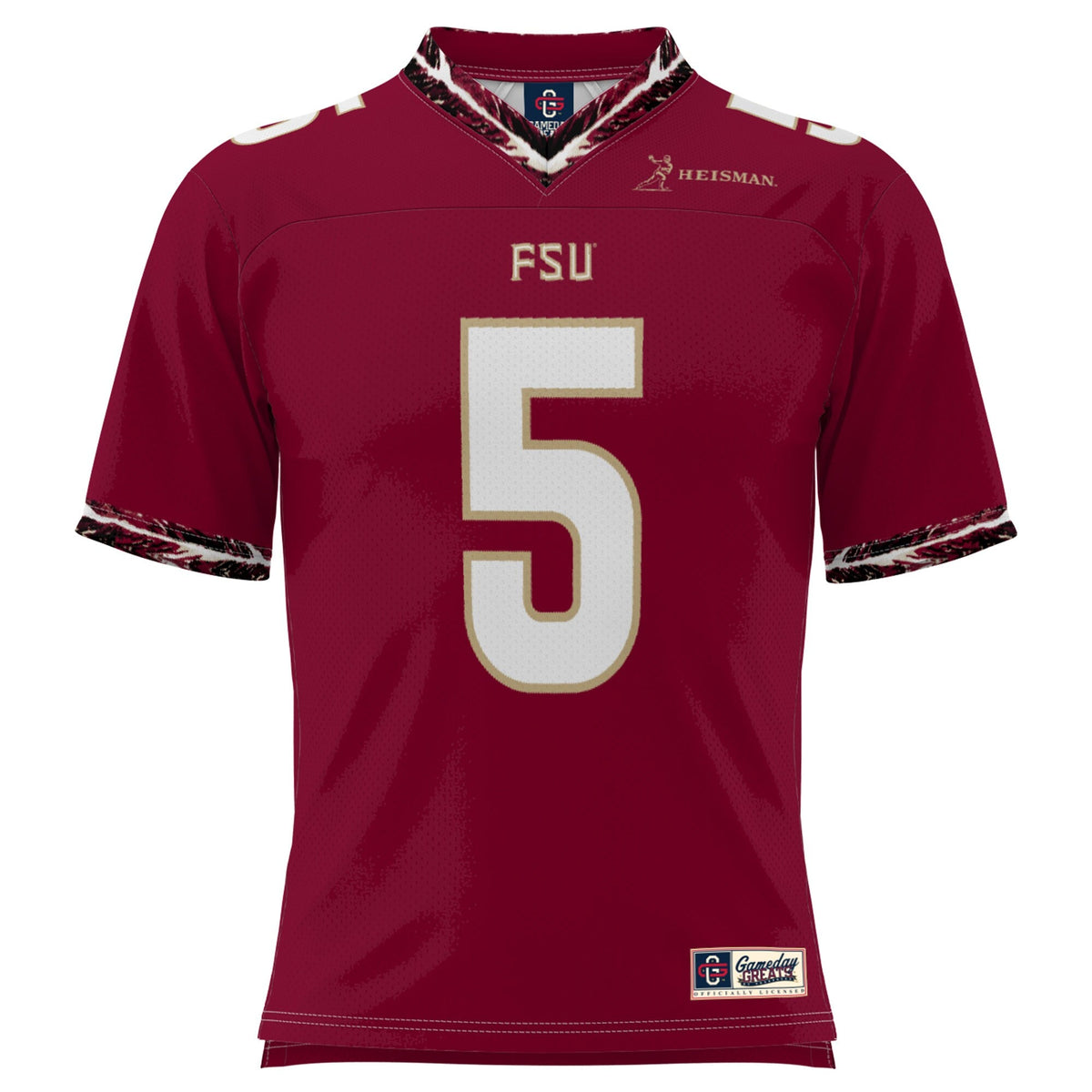 Jameis Winston Garnet Florida State Seminoles Heisman Football Jersey product image 3, provided for visual reference and