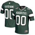 Michigan State Spartans NIL Pick-A-Player Football Jersey - Green product image 1, provided for visual reference and product