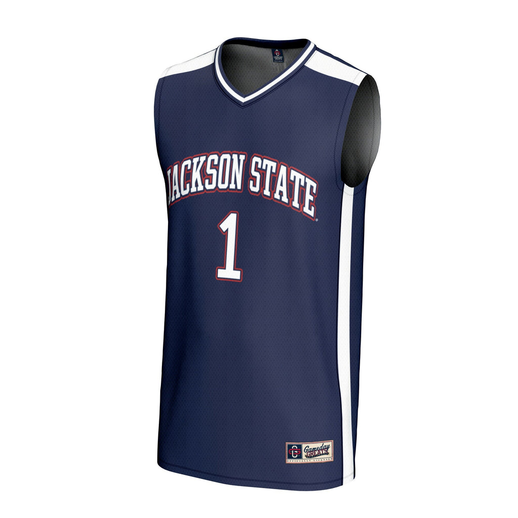 #1 Jackson State Tigers Lightweight Basketball Fashion Jersey - Royal product image 3, provided for visual reference and