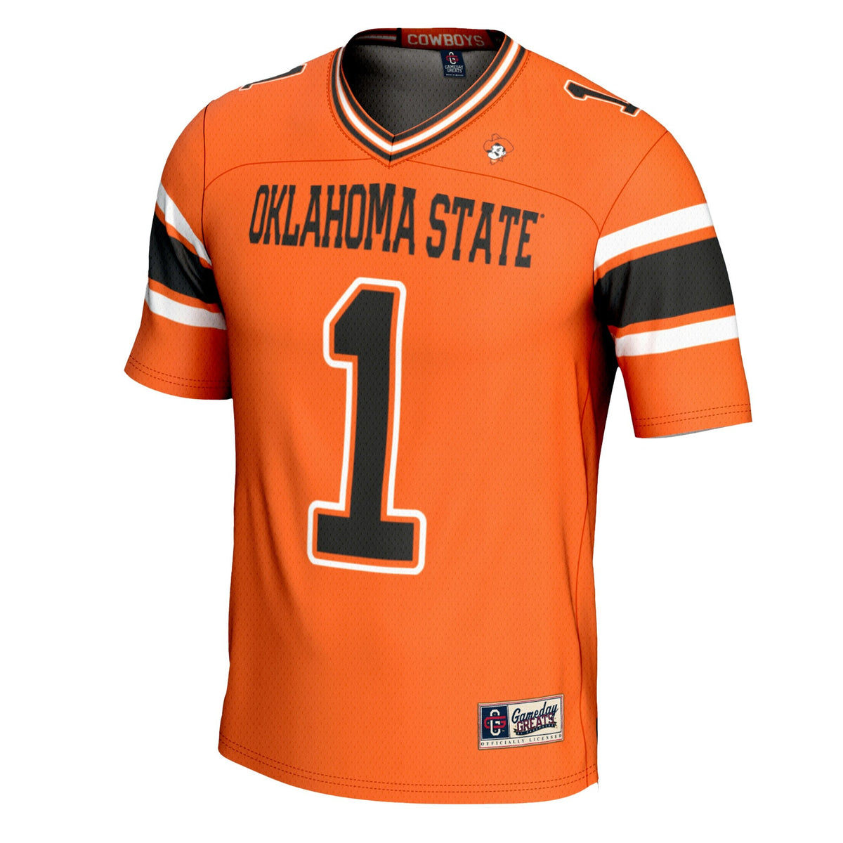 #1 Oklahoma State Cowboys Football Jersey - Orange product image 3, provided for visual reference and product detail review