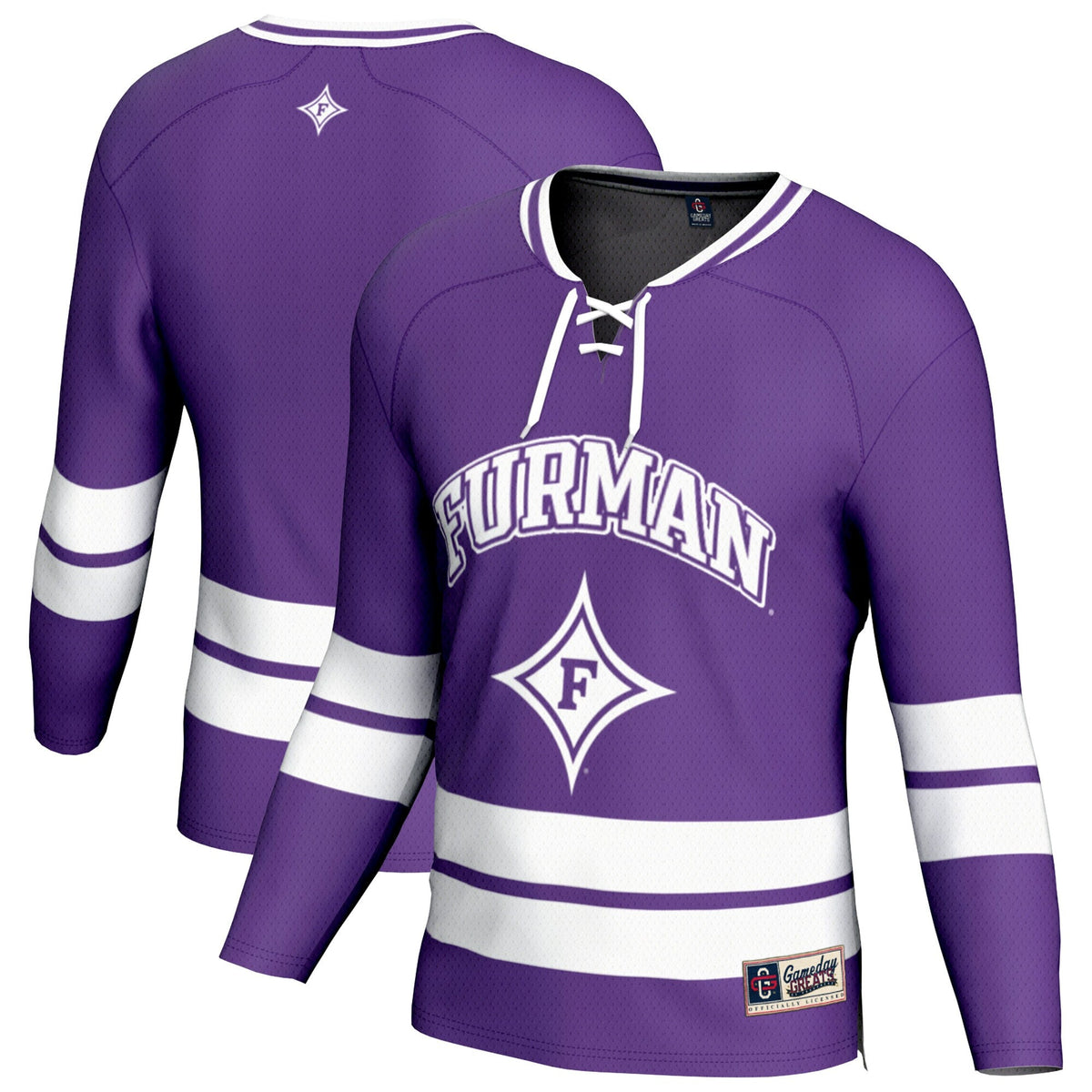 Furman Paladins Spirit Hockey Jersey - Purple product image 1, provided for visual reference and product detail review