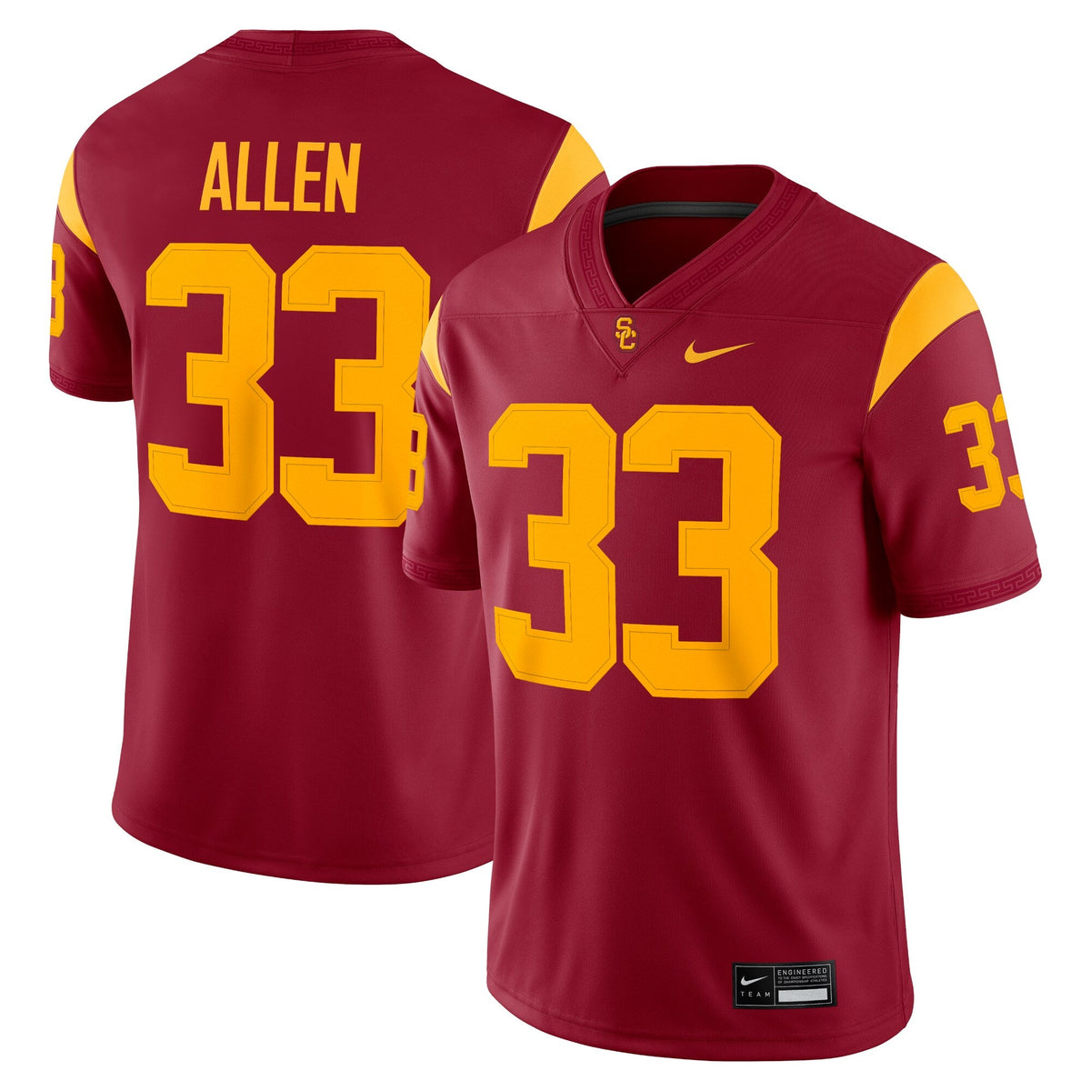 Marcus Allen USC Trojans Alumni Game Jersey - Cardinal product image 2, provided for visual reference and product detail