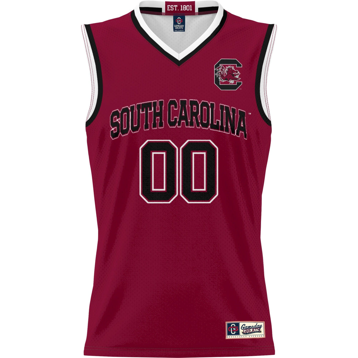 South Carolina Gamecocks Lightweight NIL Pick-A-Player Basketball Jersey - Garnet product image 3, provided for visual
