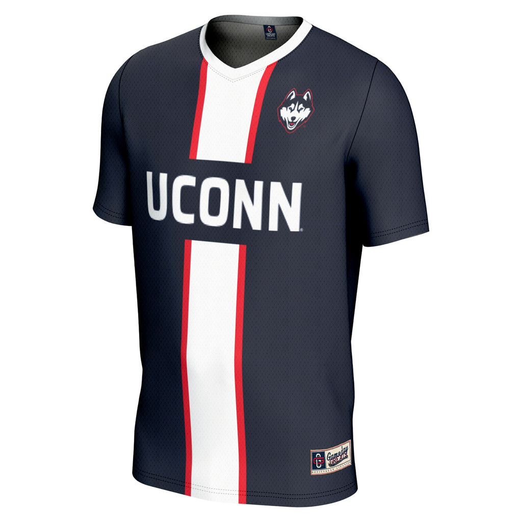 UConn Huskies Pick-A-Player NIL Lightweight Soccer Jersey - Navy product image 3, provided for visual reference and product