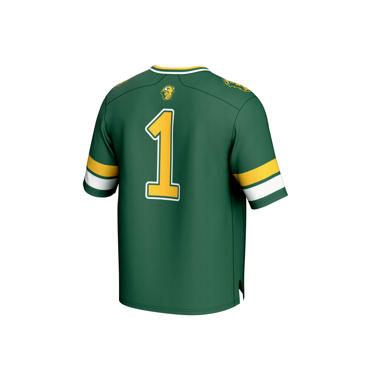 #1 NDSU Bison Lightweight Collegiate Football Fashion Jersey - Green product image 4, provided for visual reference and