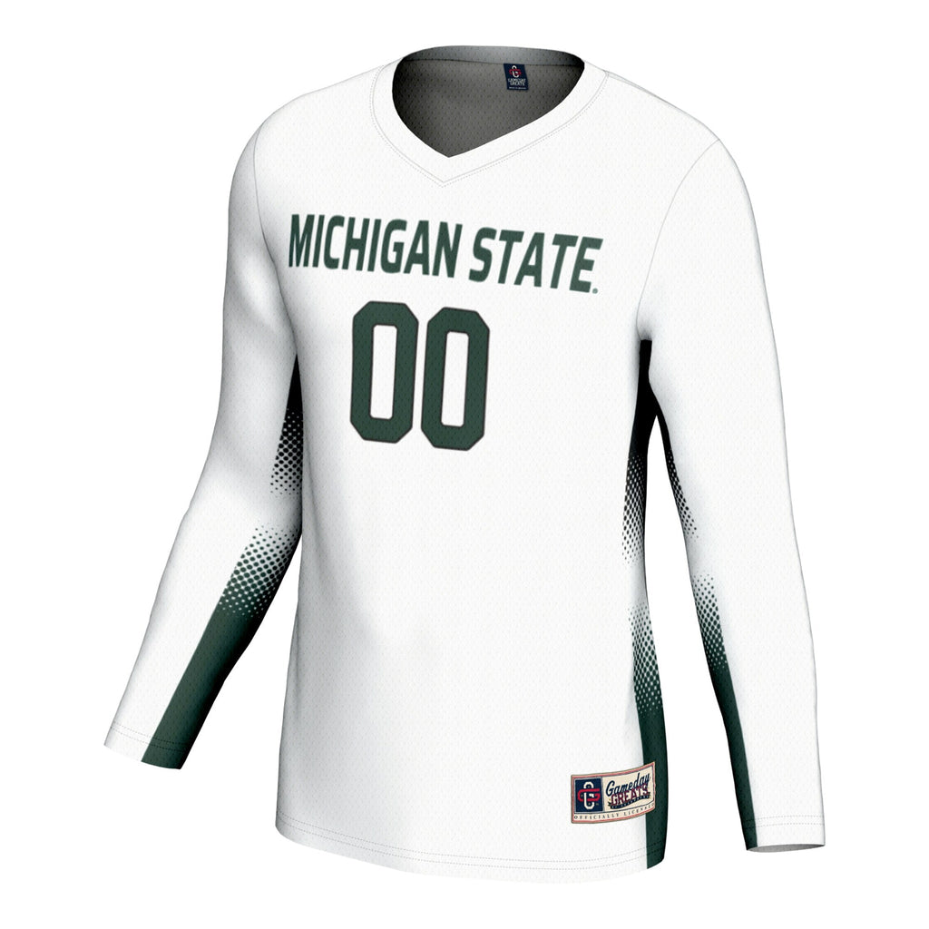 Michigan State Spartans Adult NIL Lightweight Volleyball Jersey - White product image 3, provided for visual reference and