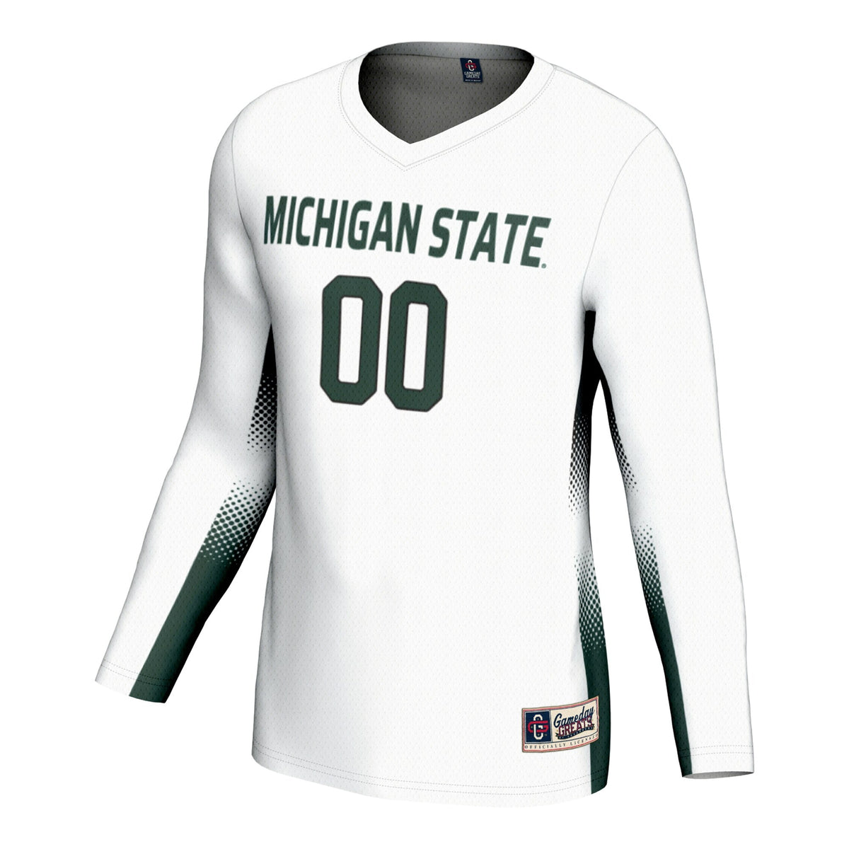 Michigan State Spartans Adult NIL Lightweight Volleyball Jersey - White product image 3, provided for visual reference and