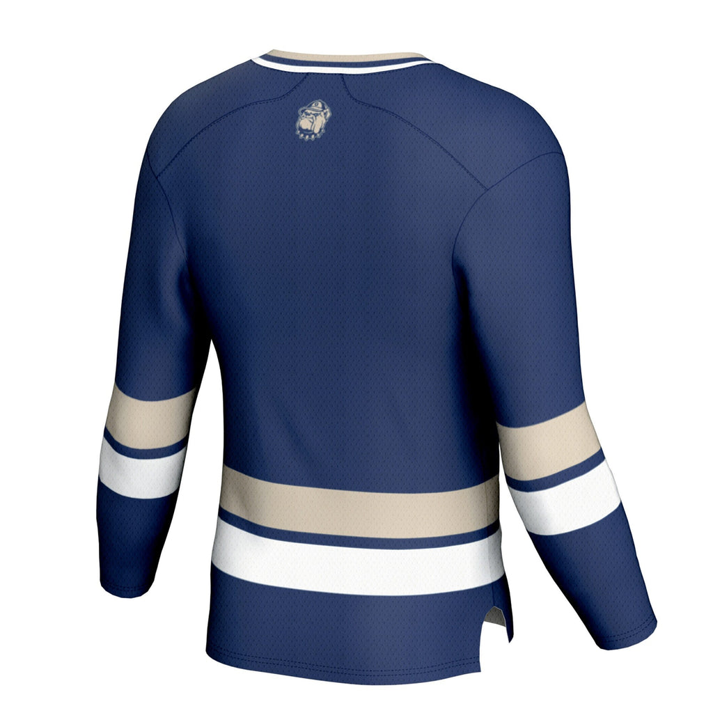Georgetown Hoyas Spirit Hockey Jersey - Navy product image 4, provided for visual reference and product detail review