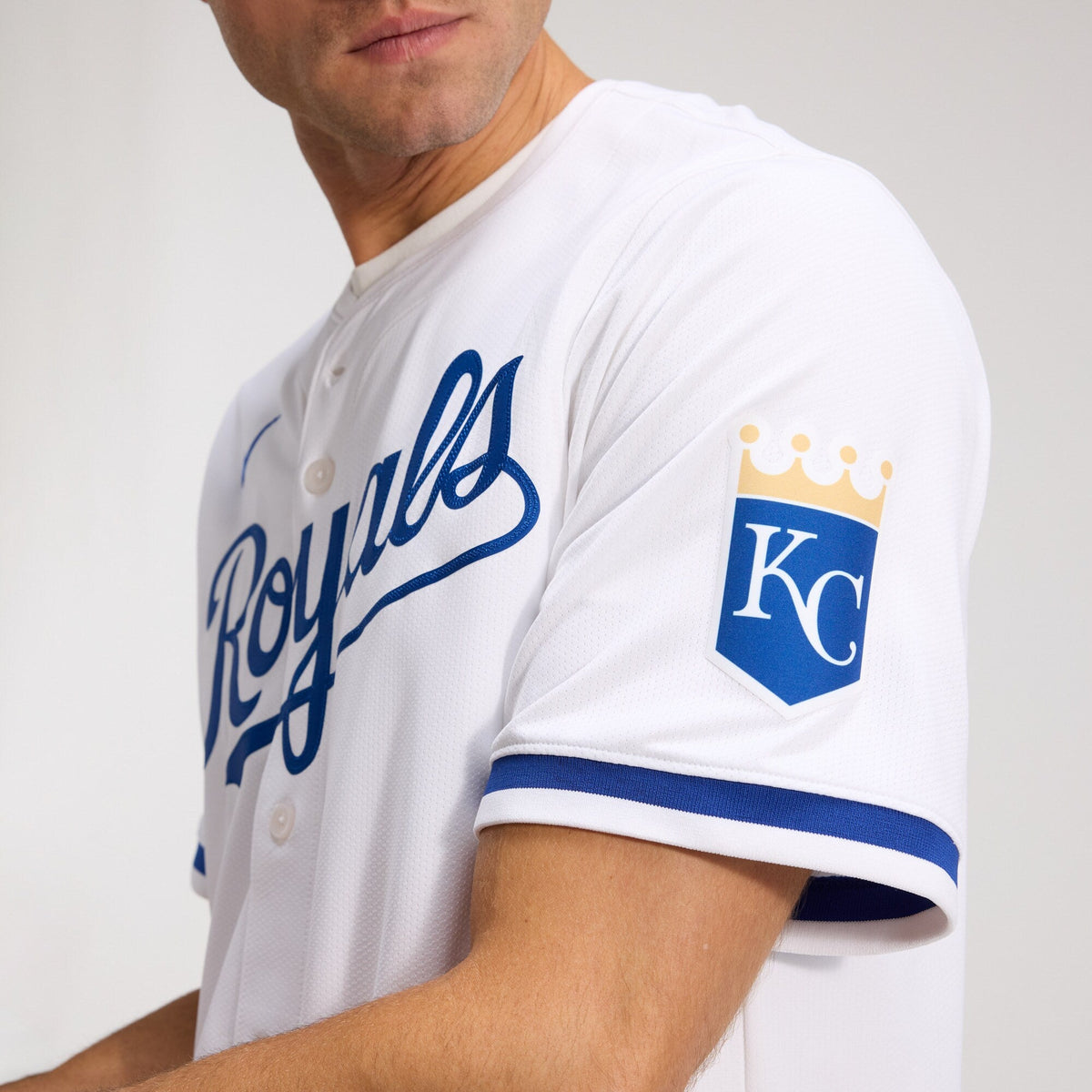 Kansas City Royals White Home Limited Jersey product image 5, provided for visual reference and product detail review