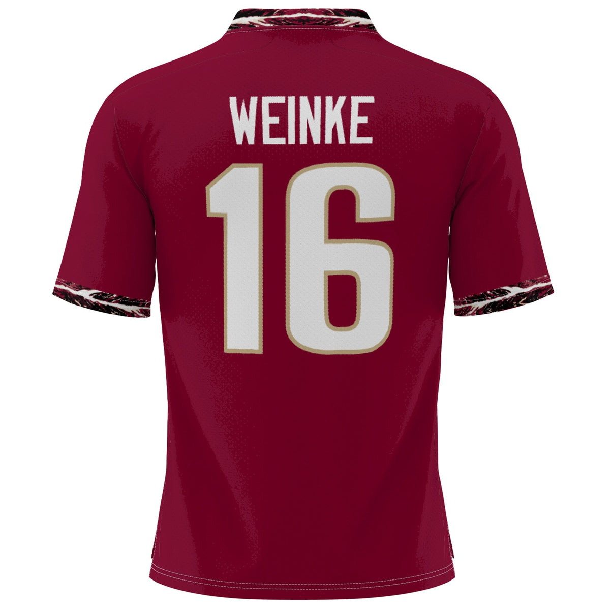 Chris Weinke Garnet Florida State Seminoles Heisman Football Jersey product image 4, provided for visual reference and