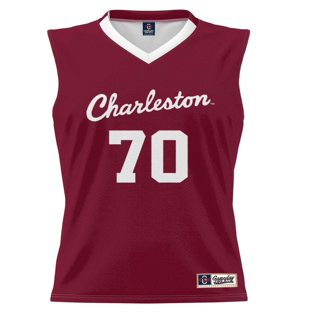 #70 Charleston Cougars Lightweight Basketball Jersey - Crimson product image 2, provided for visual reference and product