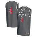 #4 Saint Joseph's Hawks Lightweight Basketball Fashion Jersey - Gray product image 1, provided for visual reference and