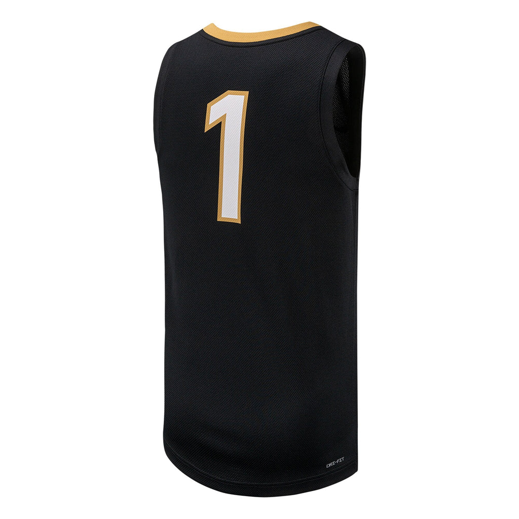#1 Vanderbilt Commodores Replica Basketball Jersey - Black product image 4, provided for visual reference and product detail
