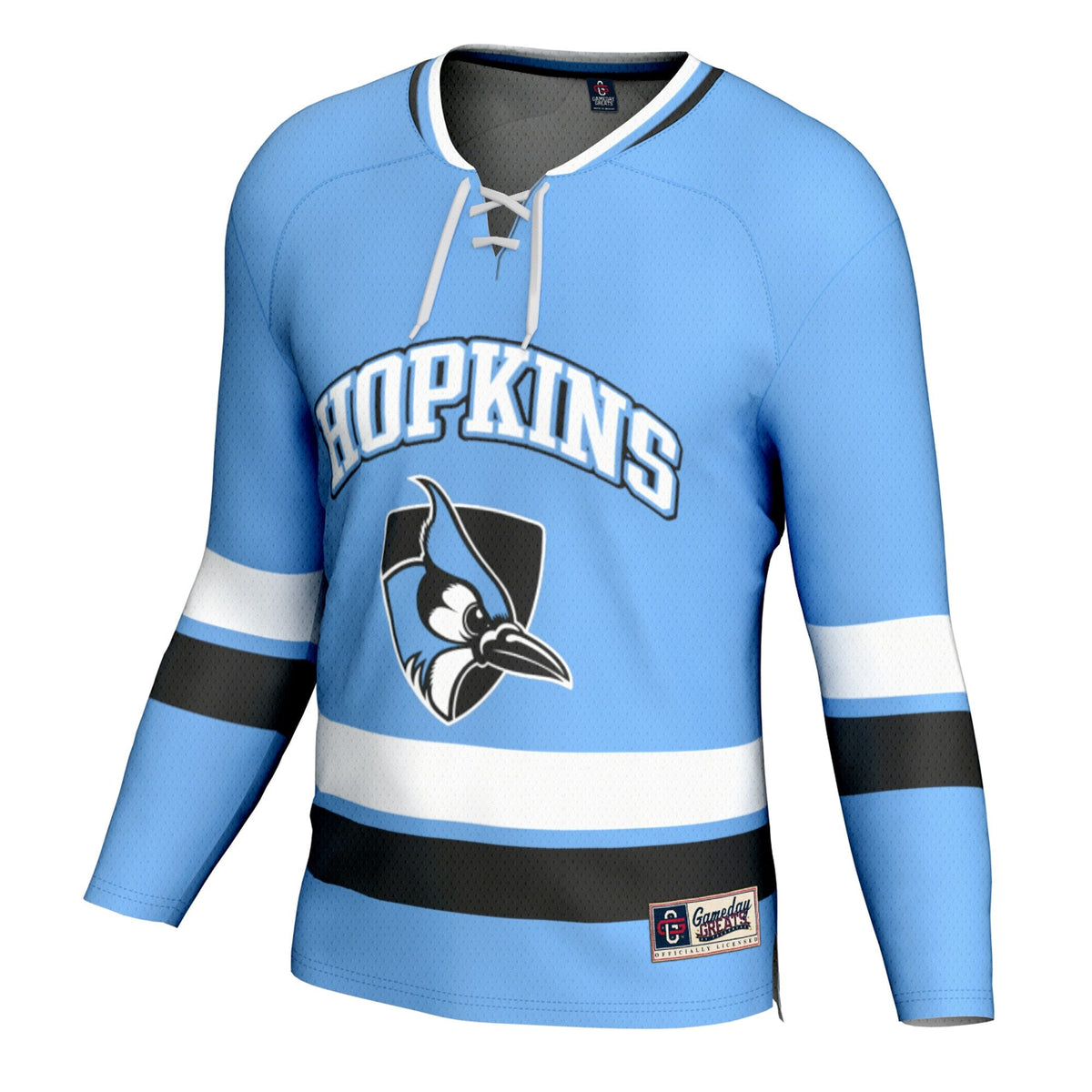 Johns Hopkins Blue Jays Spirit Hockey Jersey - Light Blue product image 3, provided for visual reference and product detail