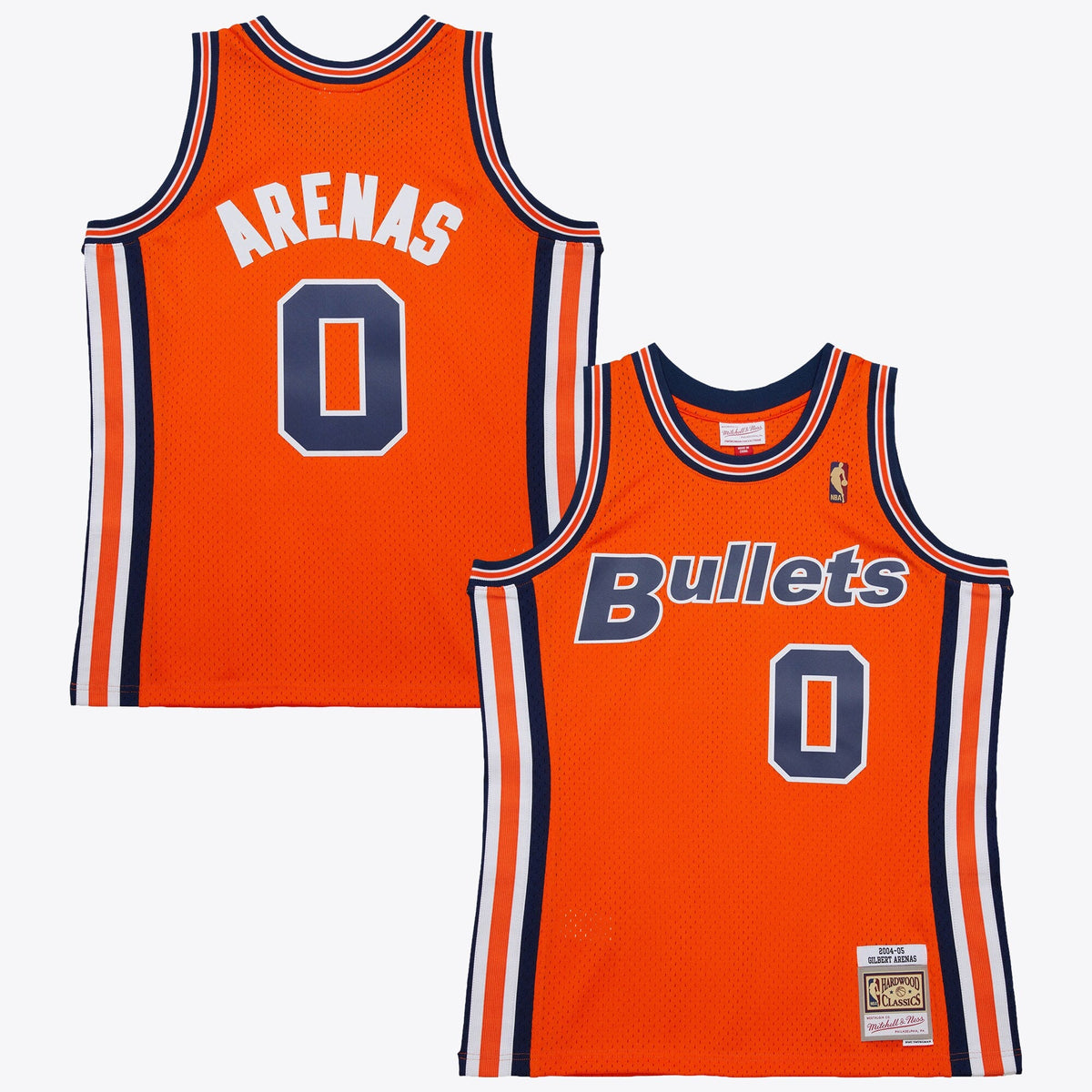 Washington Bullets Gilbert Arenas 2004 Alternate Authentic Jersey - Orange product image 2, provided for visual reference