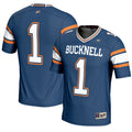 #1 Bucknell Bison Endzone Football Jersey - Blue product image 1, provided for visual reference and product detail review