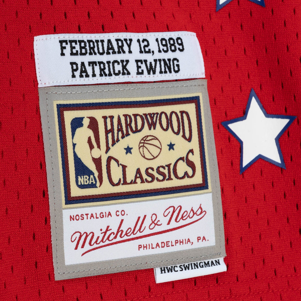 NBA Patrick Ewing 1989 All-Star Swingman Authentic Jersey - Scarlet product image 6, provided for visual reference and