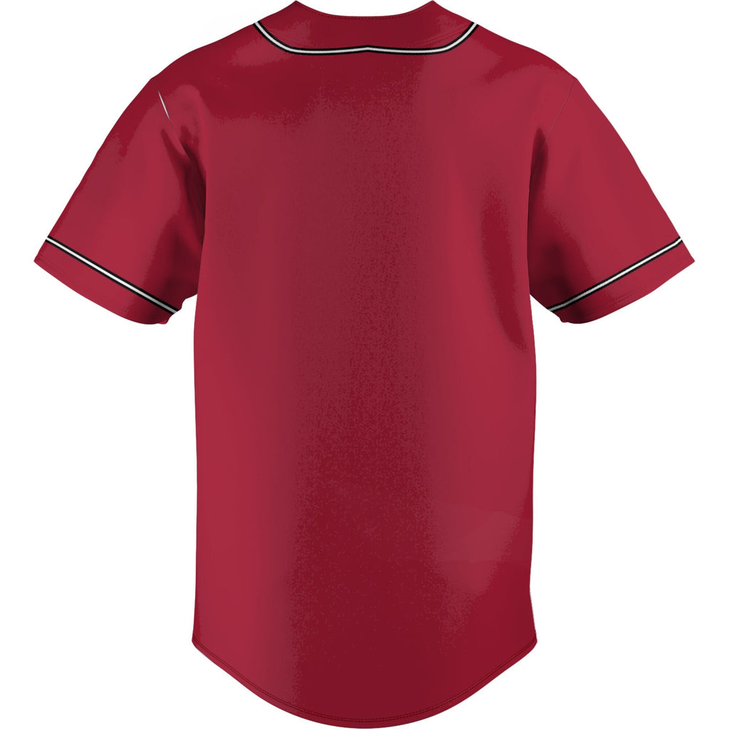 Central Washington Wildcats Lightweight Baseball Jersey - Crimson product image 4, provided for visual reference and product