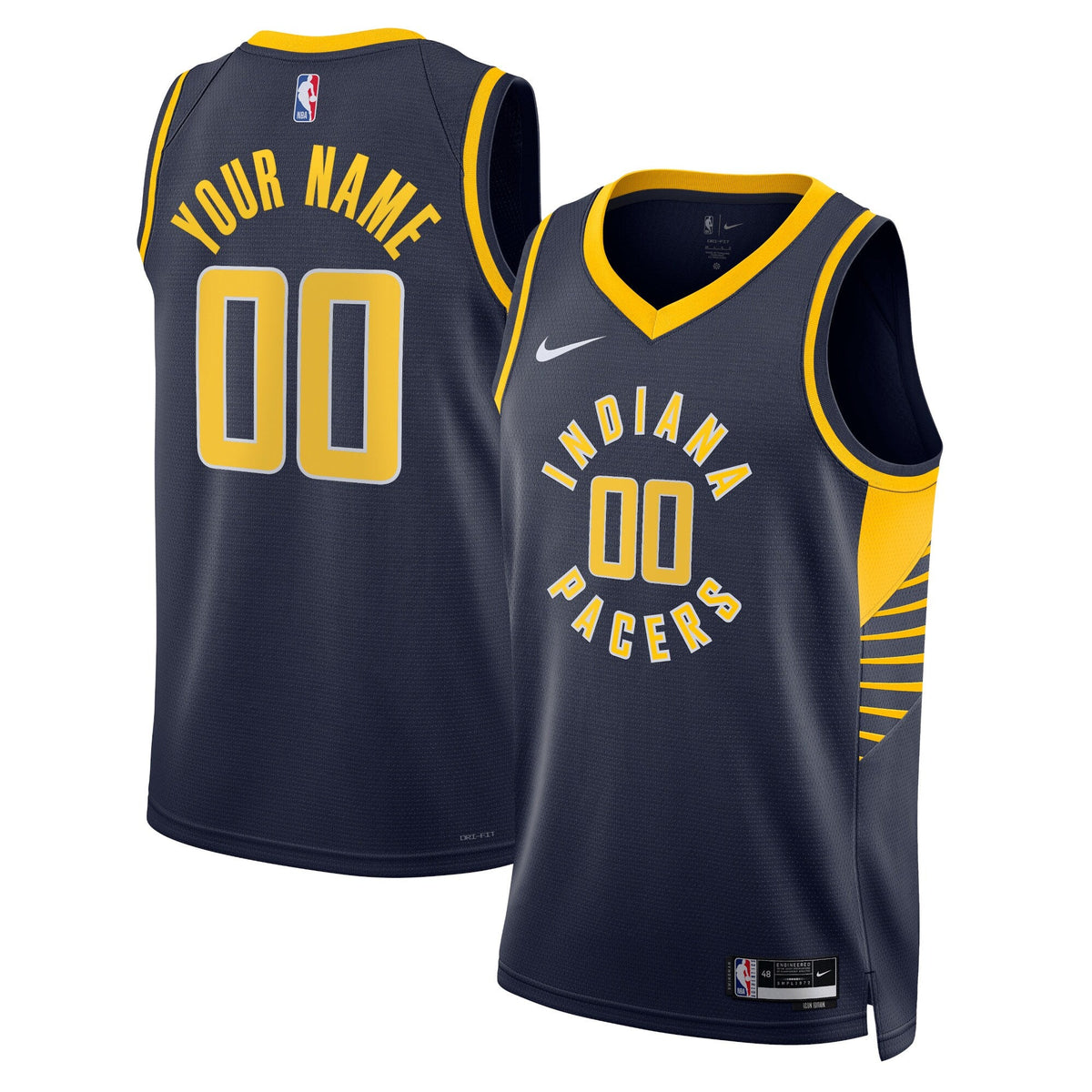 Indiana Pacers Icon Swingman Jersey - Custom product image 1, provided for visual reference and product detail review