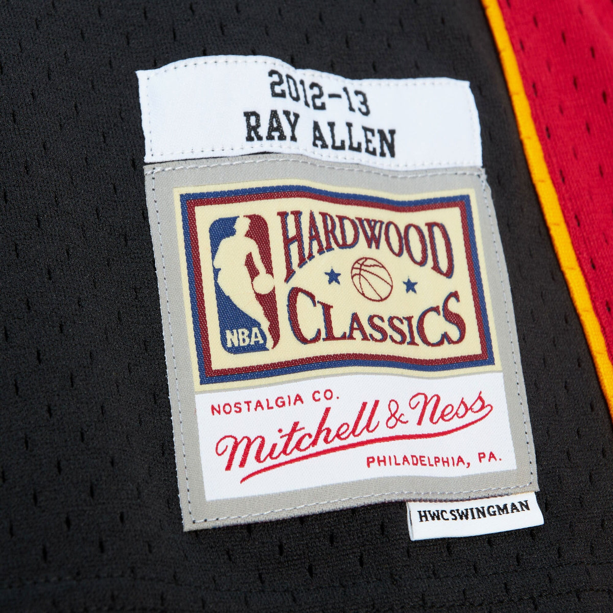 Miami Heat Ray Allen 2012 Authentic Jersey - Black product image 6, provided for visual reference and product detail review
